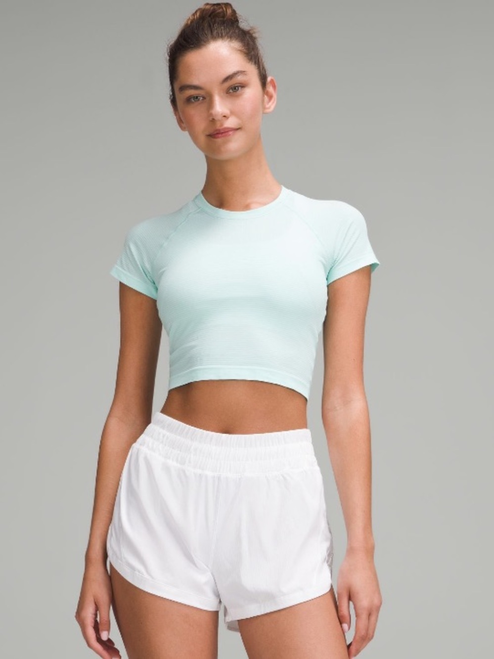 Lululemon Swiftly Tech Cropped Short-Sleeve
Shirt 2.0 | size 8